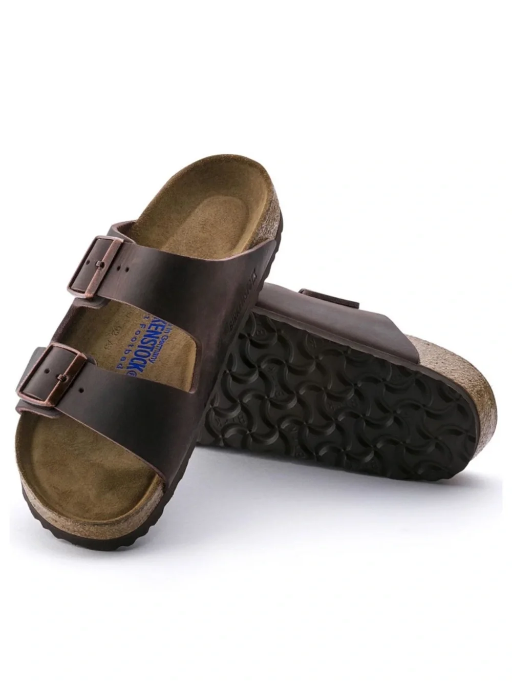 Birkenstock Arizona habana oiled leather men size  45US 12-12.5 gently used